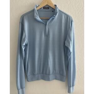 Paul Stuart 1/4 Zip Pullover Small S Blue Performance Golf Classic Coastal